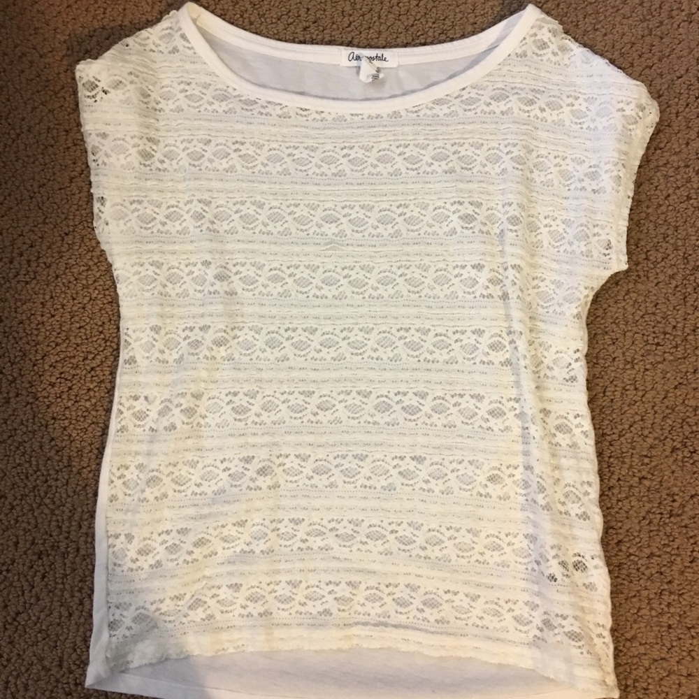 Super cute, cream Aeropostale shirt!